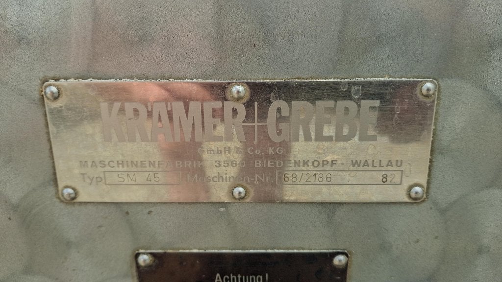 Vleeskutter (snijmenger) Kramer + Grebe, Ophalen, Gebruikt, Bakkerij en Slagerij
