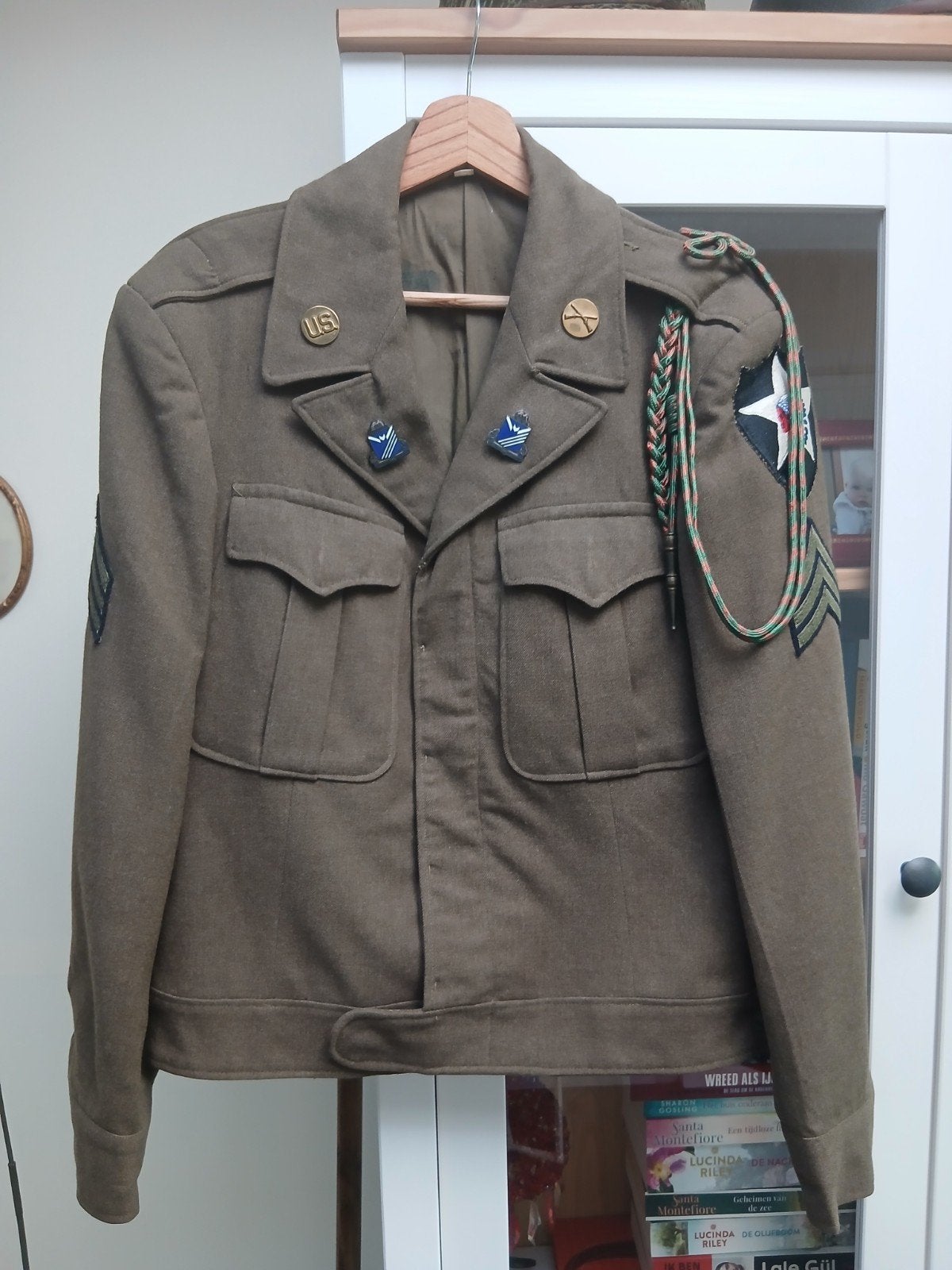 Ww2 Us army Ike jacket Indianhead, Verzamelen, Ophalen