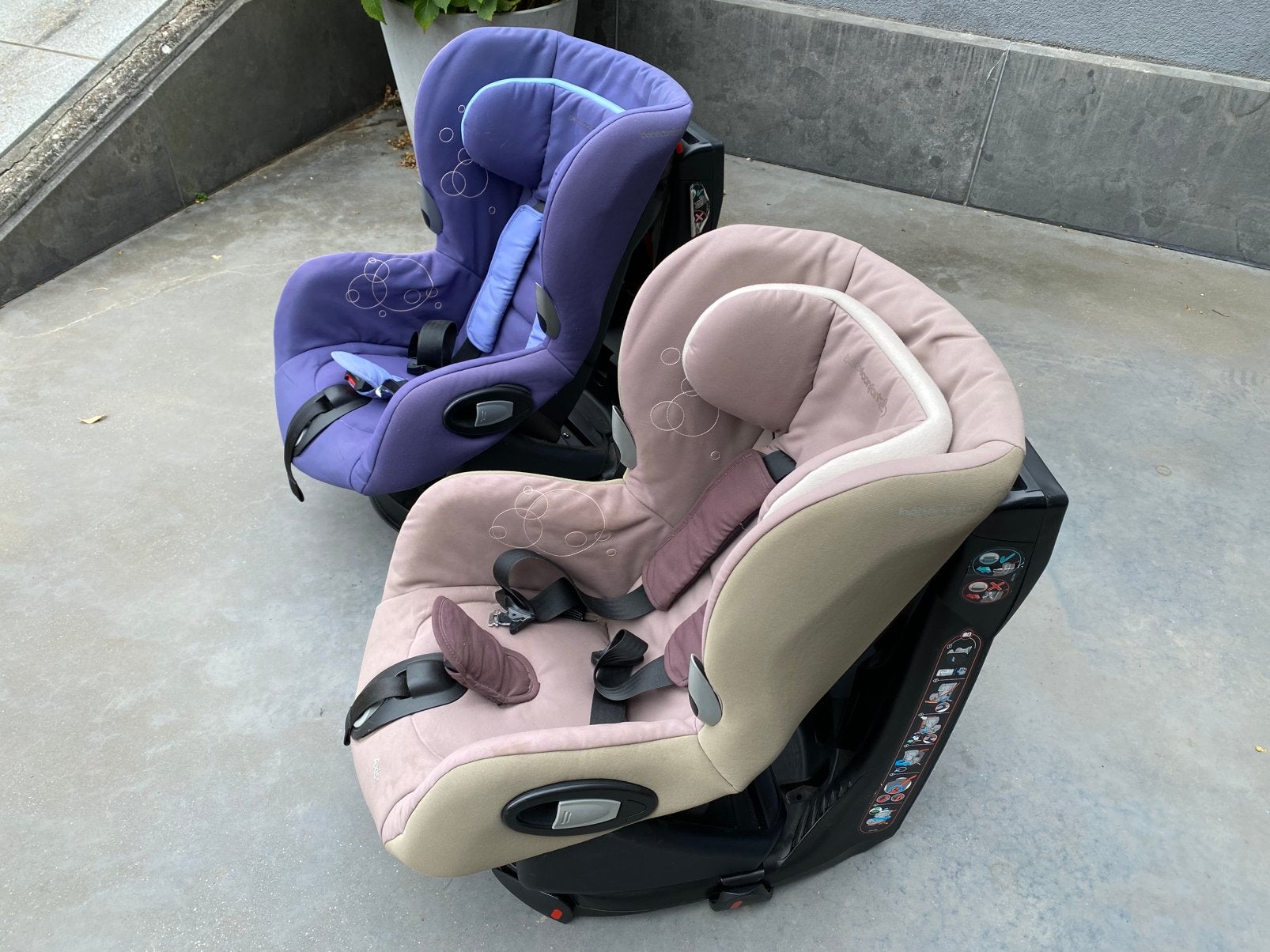 Bebecomfort draaibare autostoelen, Ophalen, Gebruikt
