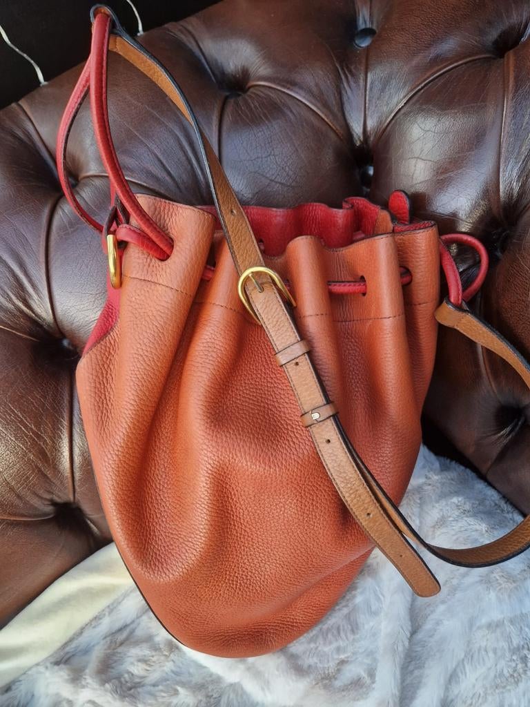 Prachtige tricolor Delvaux tabarin crosbody, Enlèvement ou Envoi, Orange