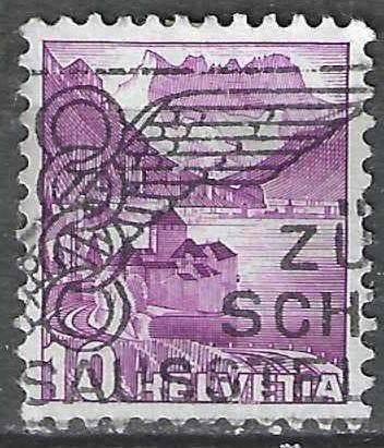 Zwitserland 1936 - Yvert 291 - Kasteel van Chillon (ST), Verzenden, Gestempeld