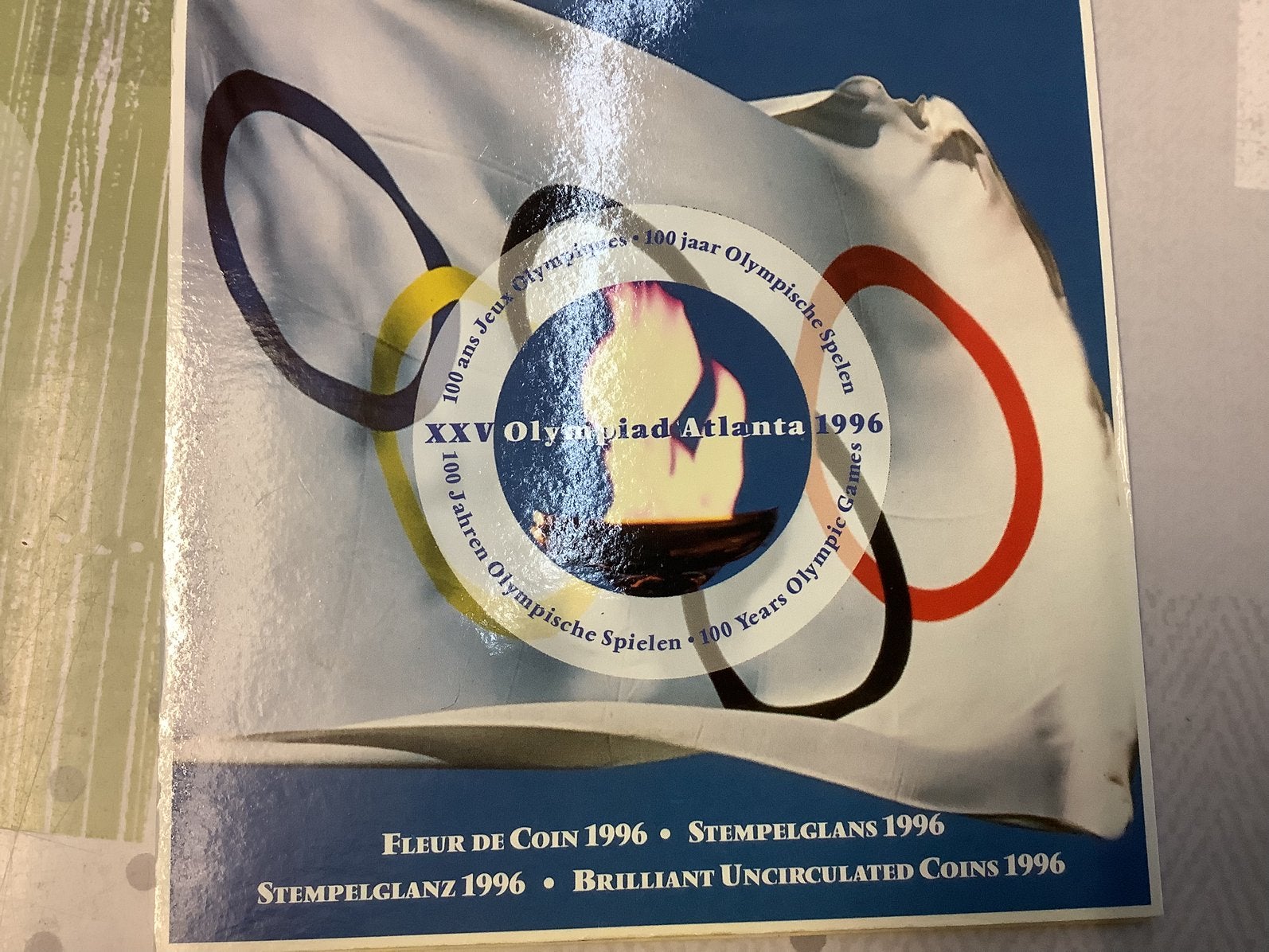 Pochette belge des jeux olympiques 1996, Envoi, Autres matériaux
