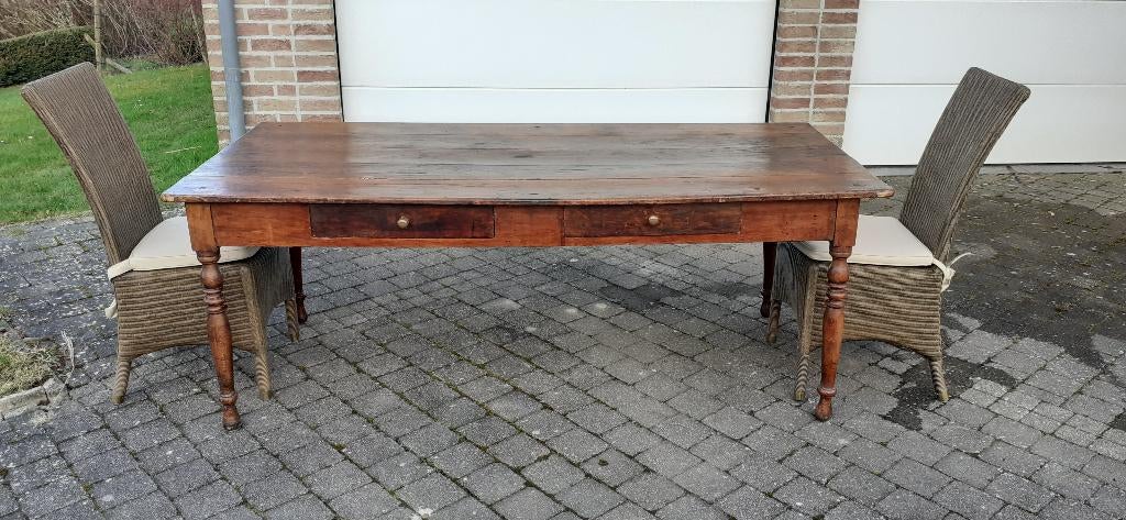 Table de salle à manger et 6 chaises, Maison & Meubles, Tables | Tables à manger, 150 à 200 cm, Cinq personnes ou plus, Enlèvement