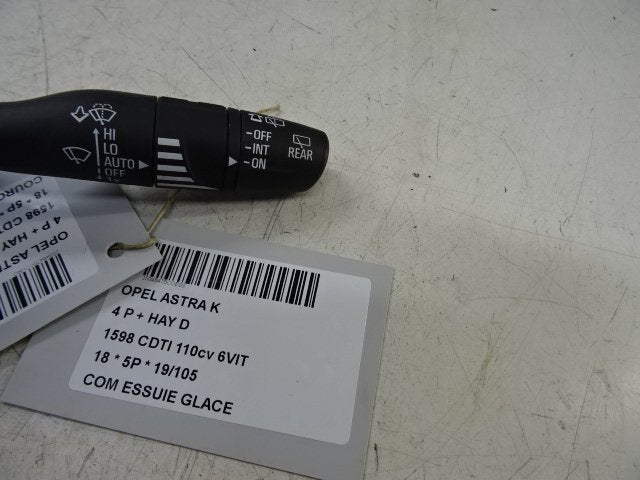 RUITENWISSER SCHAKELAAR Opel Astra K (01-2015/12-2022), Auto-onderdelen, Gebruikt, Opel