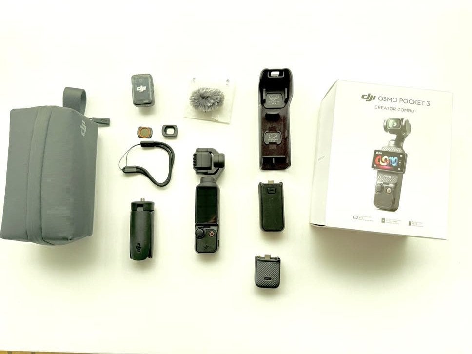 DJI Osmo Pocket 3 Creator Combo + Variabel ND-filter + micro, Ophalen, Zo goed als nieuw