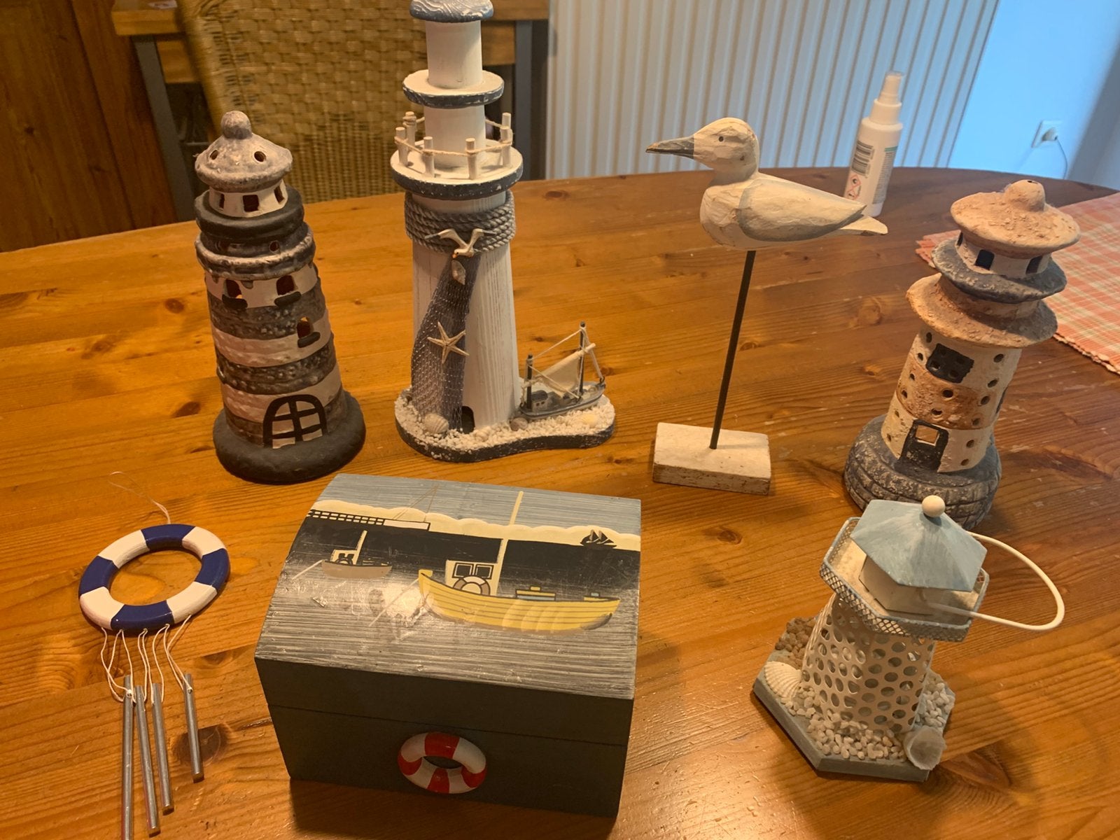 Decoratie materiaal : zee/vuurtorens, Ophalen