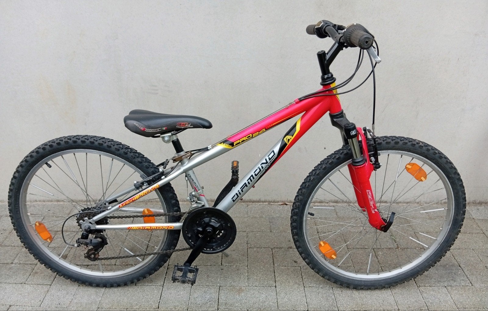 Kinderfiets MTB Diamomd 24inch 18 speed 🚴, Fietsen en Brommers, Ophalen, 24 inch of meer, Gebruikt, Velgrem