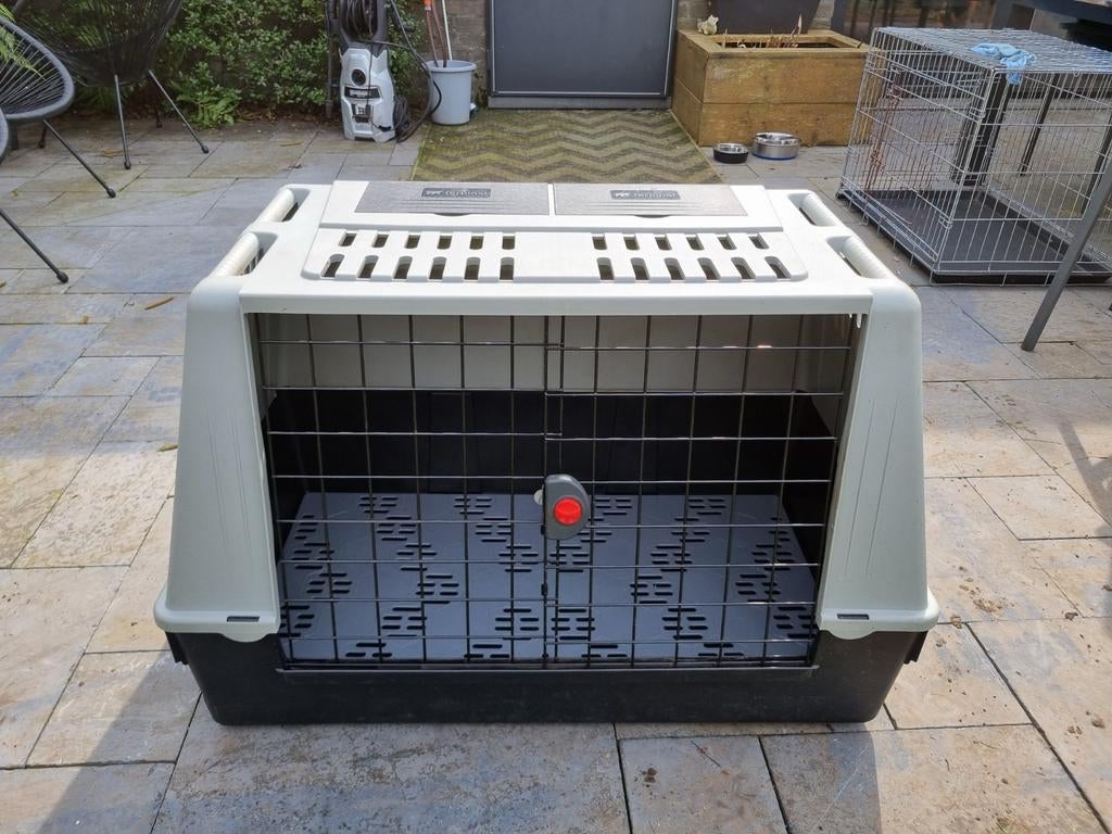 Autobench hondenbench reisbench  100cm met opbergvakjes, Enlèvement