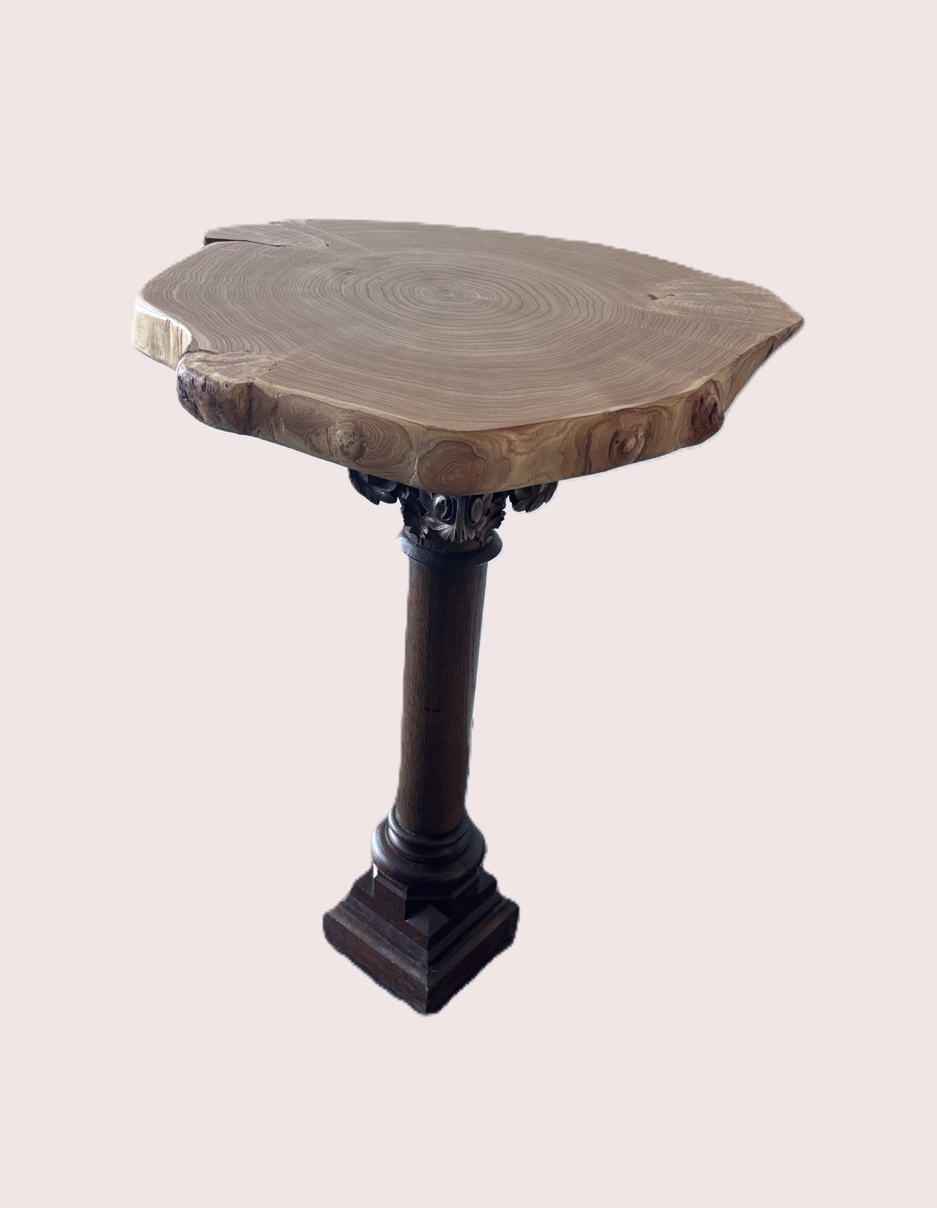 Eyecatcher bijzettafel (75cm) | Antiek Eiken & Christusdoorn, Enlèvement, Comme neuf
