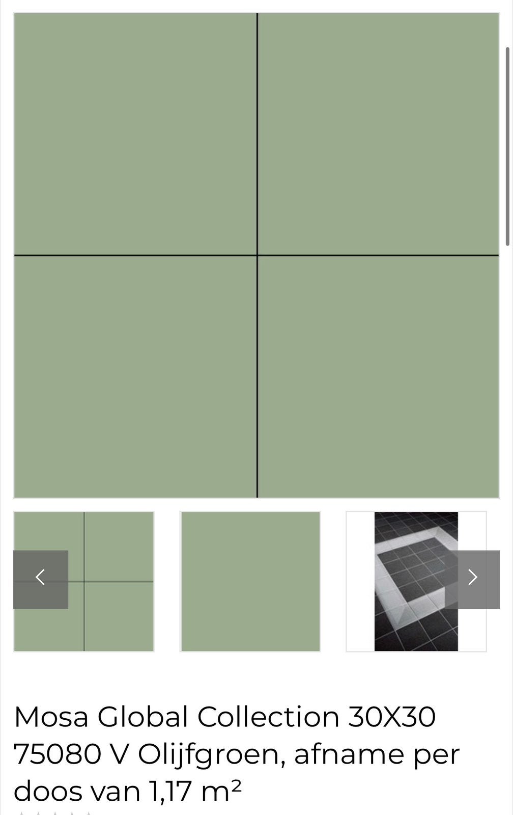 BadkamerTegels 30x30 badkamer mosa olijfgroen, Doe-het-zelf en Bouw, Ophalen, Nieuw