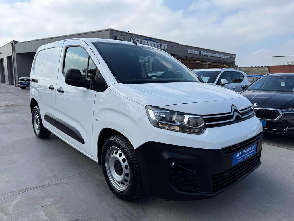 Citroën Berlingo 1.5 BLUEHDI 102PK 3 ZIT BLUETOOTH PDC CARP, Stof, 4 cilinders, Citroën, Wit