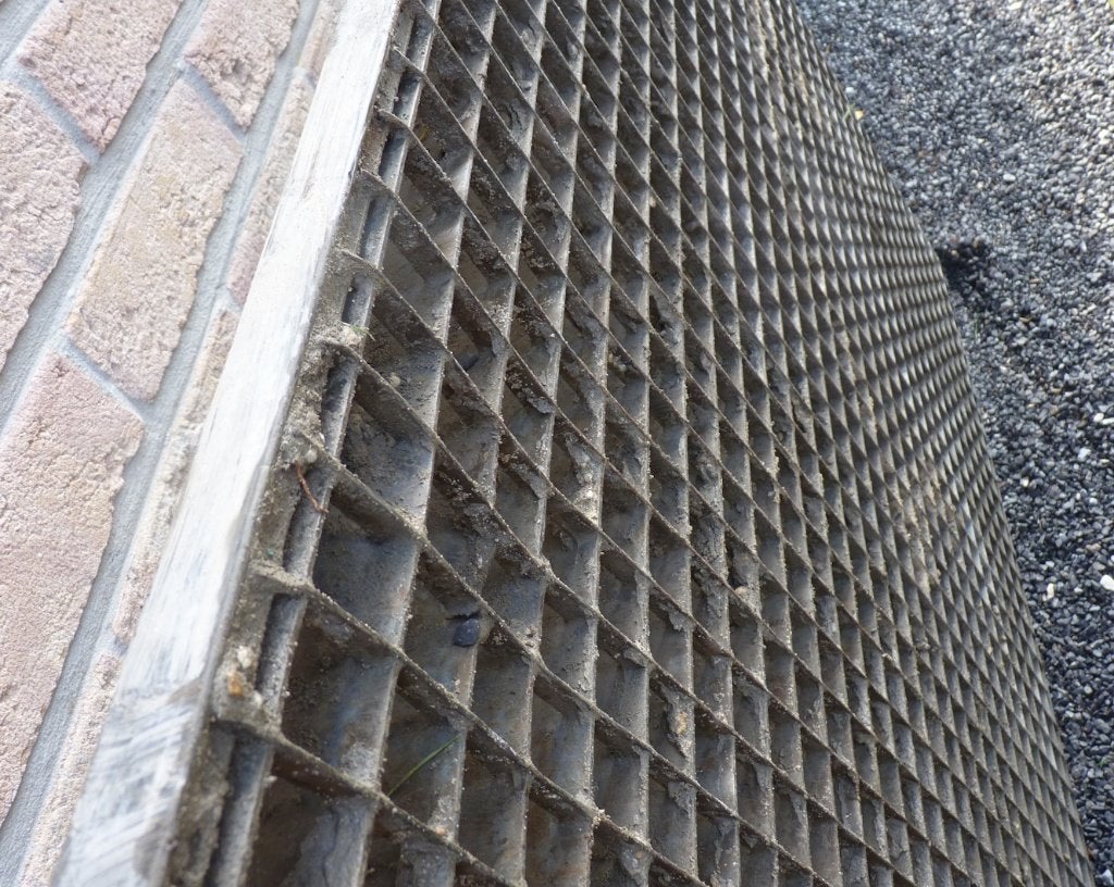 1 grille en acier galvanisé, Enlèvement, Utilisé