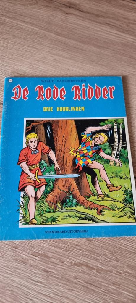 Strip De rode ridder - 44 Drie huurlingen, Eén stripboek, Ophalen of Verzenden, Gelezen, Willy Vandersteen