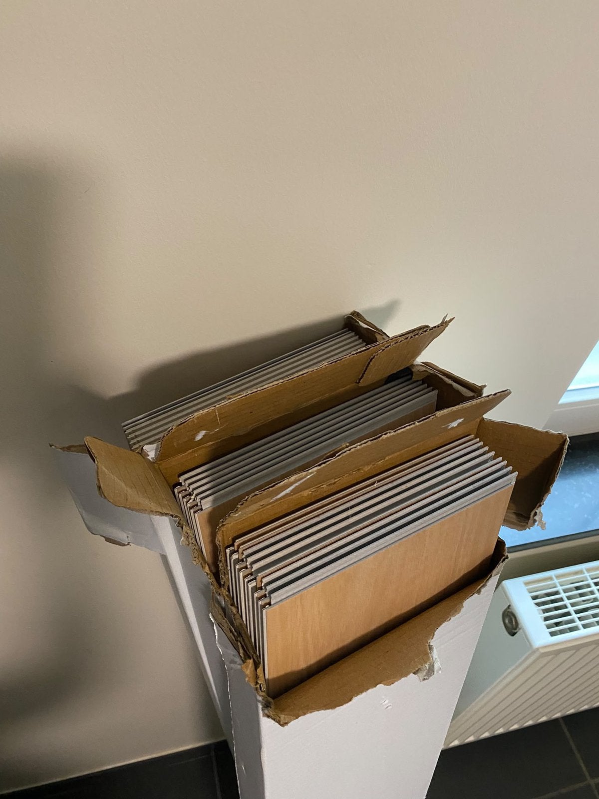 Rest partij : Pvc clic vloer inclusief ondervloer 5,2m2, Enlèvement, Neuf, Bois