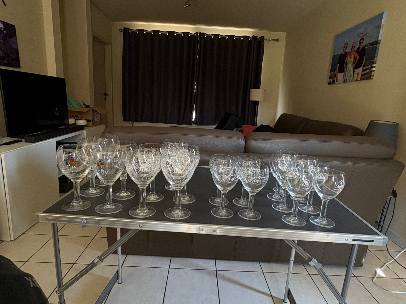 Collection de verres à bière Leffe, Collections, Enlèvement ou Envoi, Comme neuf, Verre à bière