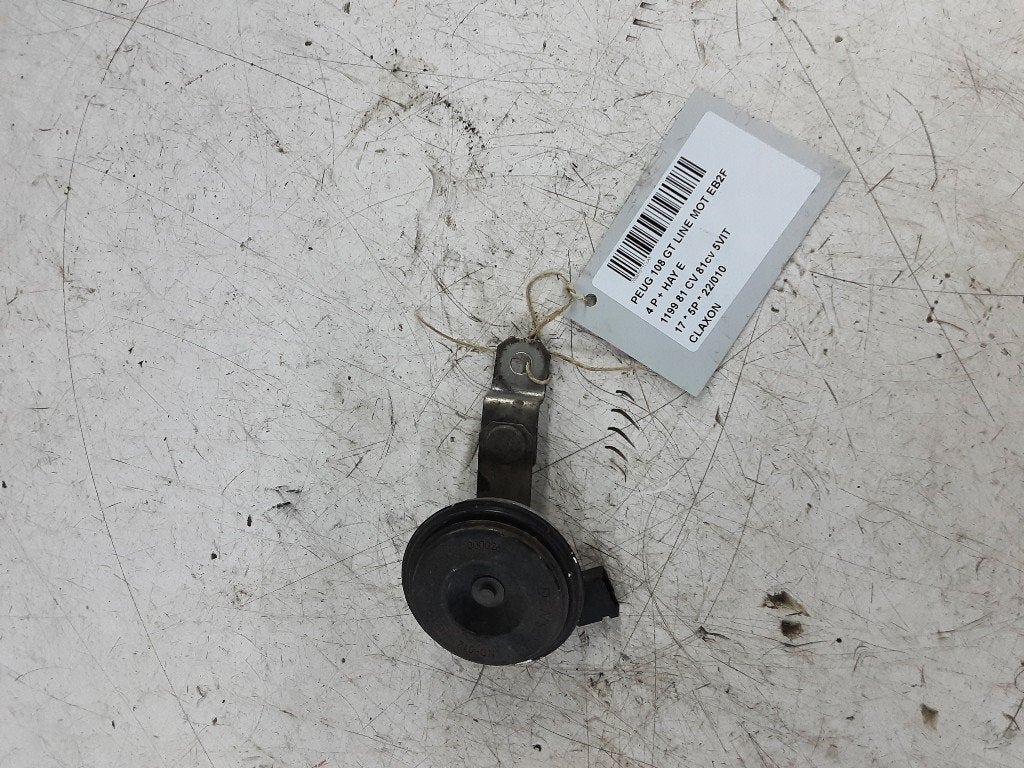 CLAXON Peugeot 108 Hatchback 1.2 VTi 12V (HMT) (01-2014/-), Gebruikt, Peugeot