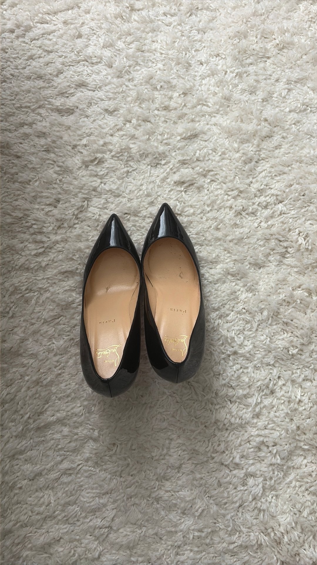 Louboutin Pigalle zwarte lak, Kleding | Dames, Schoenen, Ophalen of Verzenden, Zo goed als nieuw, Zwart