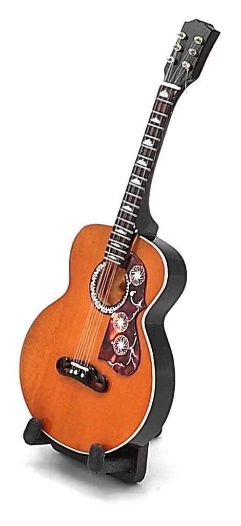 Baby miniatuur replica Gibson gitaar 15 cm - Elvis Presley, Enlèvement ou Envoi, Neuf