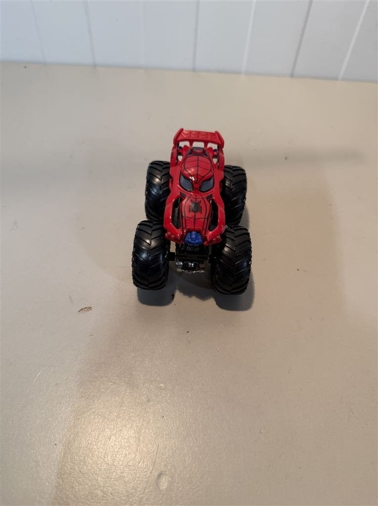 model auto - Hot Wheels Monster Trucks Spider Man Monster Tr, Hobby en Vrije tijd, Ophalen of Verzenden, Zo goed als nieuw, Auto