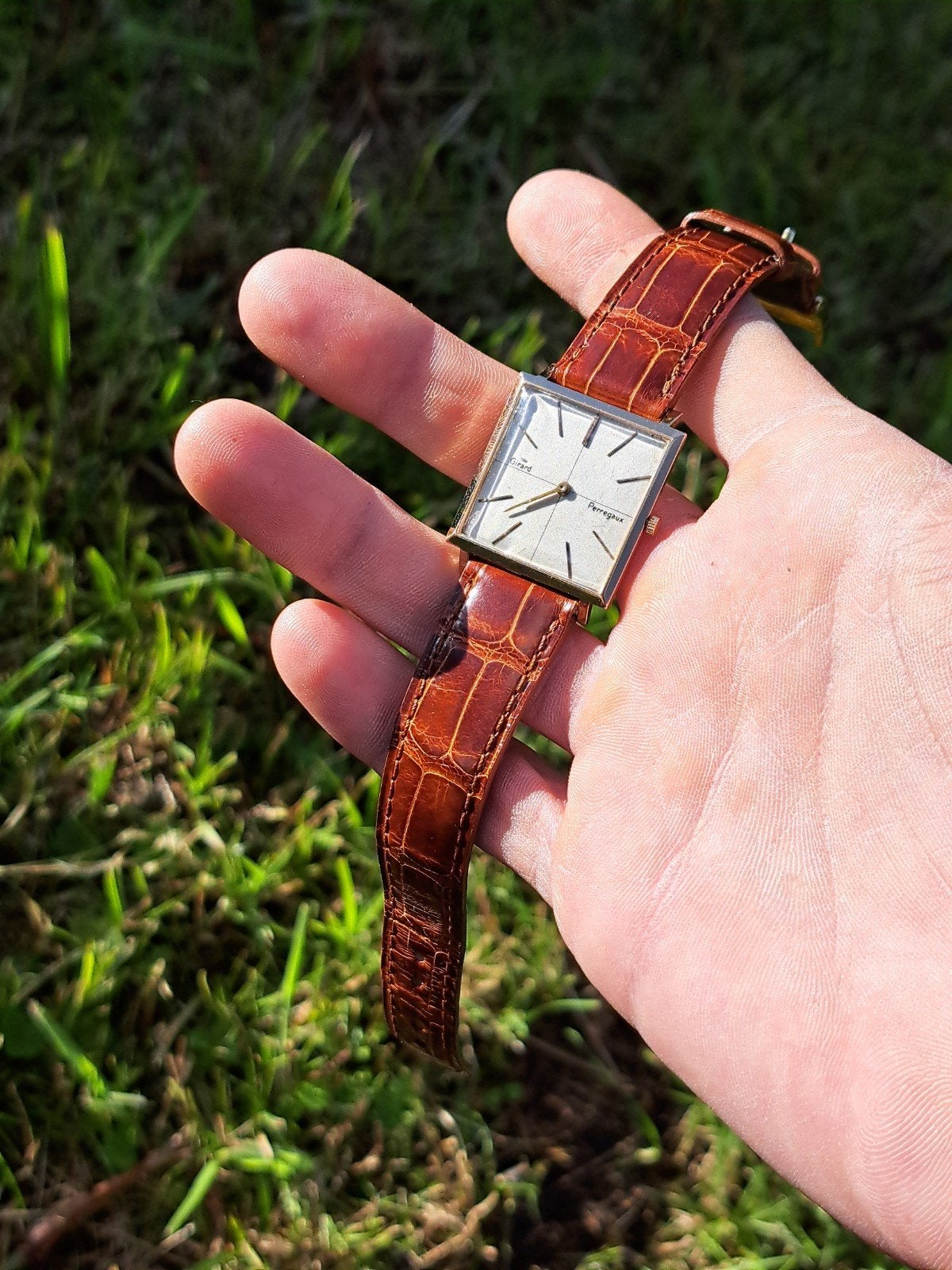 Girard perregaux extra plate 18 k, Ophalen