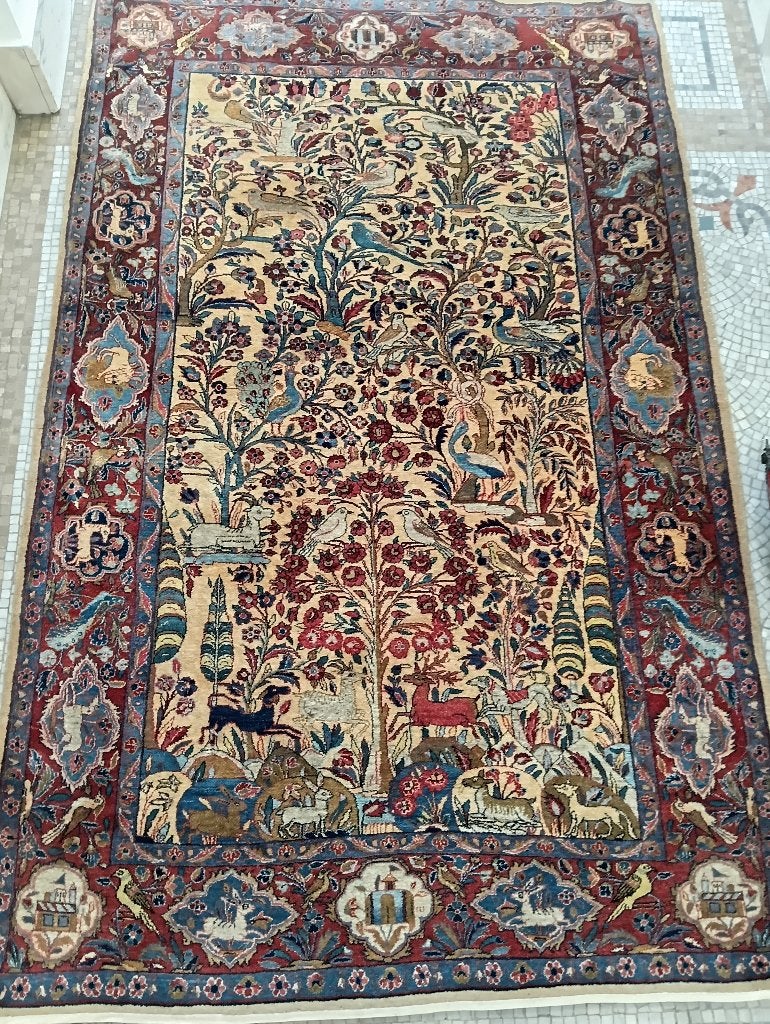 Tapis d'orient ancien ( perse, arbre de vie), Antiek en Kunst, Antiek | Tapijten, Tafelkleden en Textiel, Ophalen