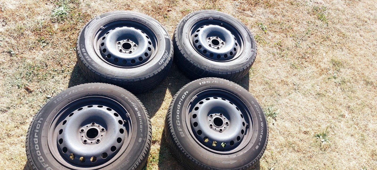 4 jantes 15 pouces Renault 5x108 en acier — Kangoo, Mégane,, Enlèvement