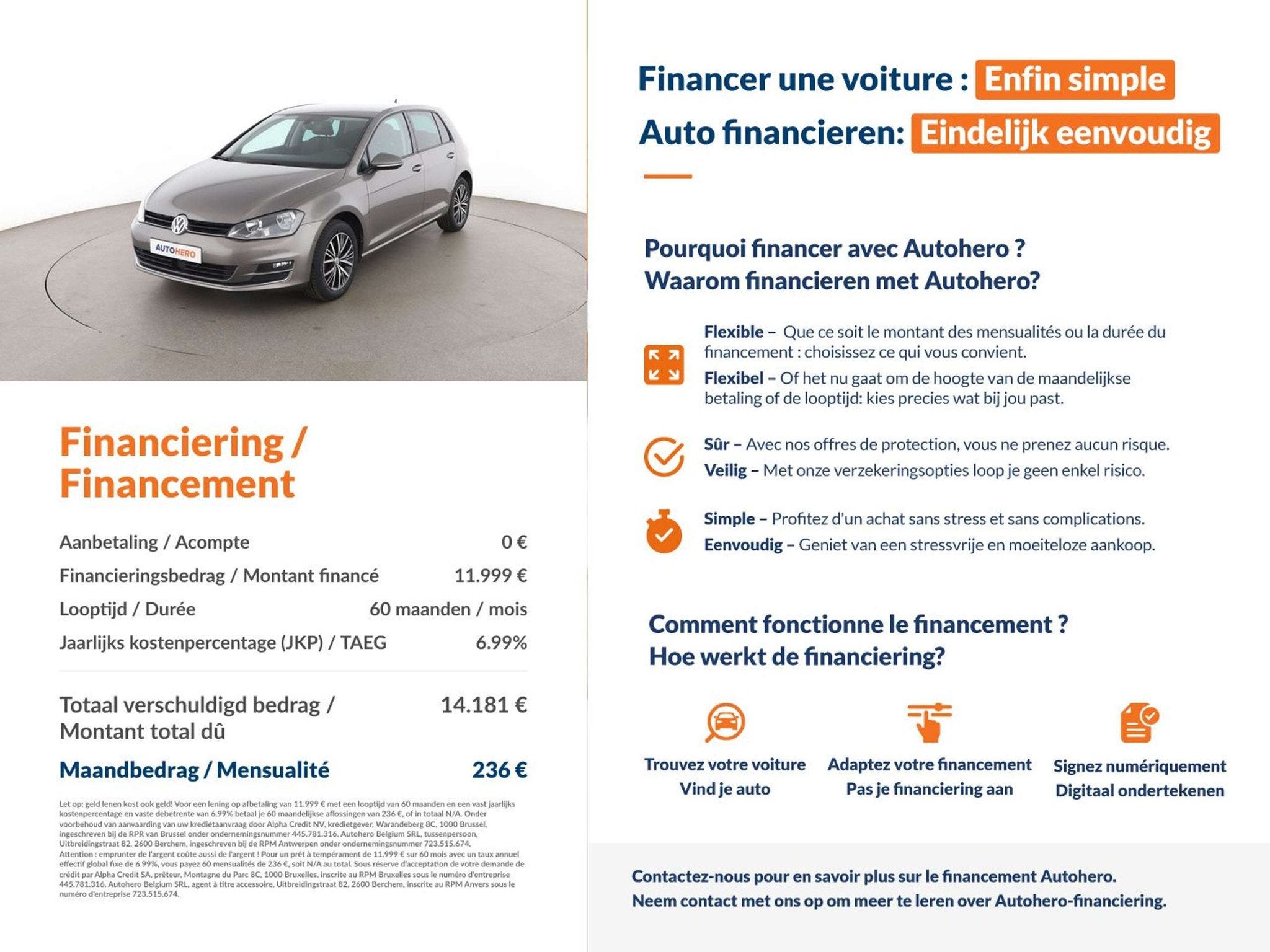 Volkswagen Golf 1.2 TSI Comfortline BlueMotion Tech, Auto's, Voorwielaandrijving, Stof, Gebruikt, 1210 kg
