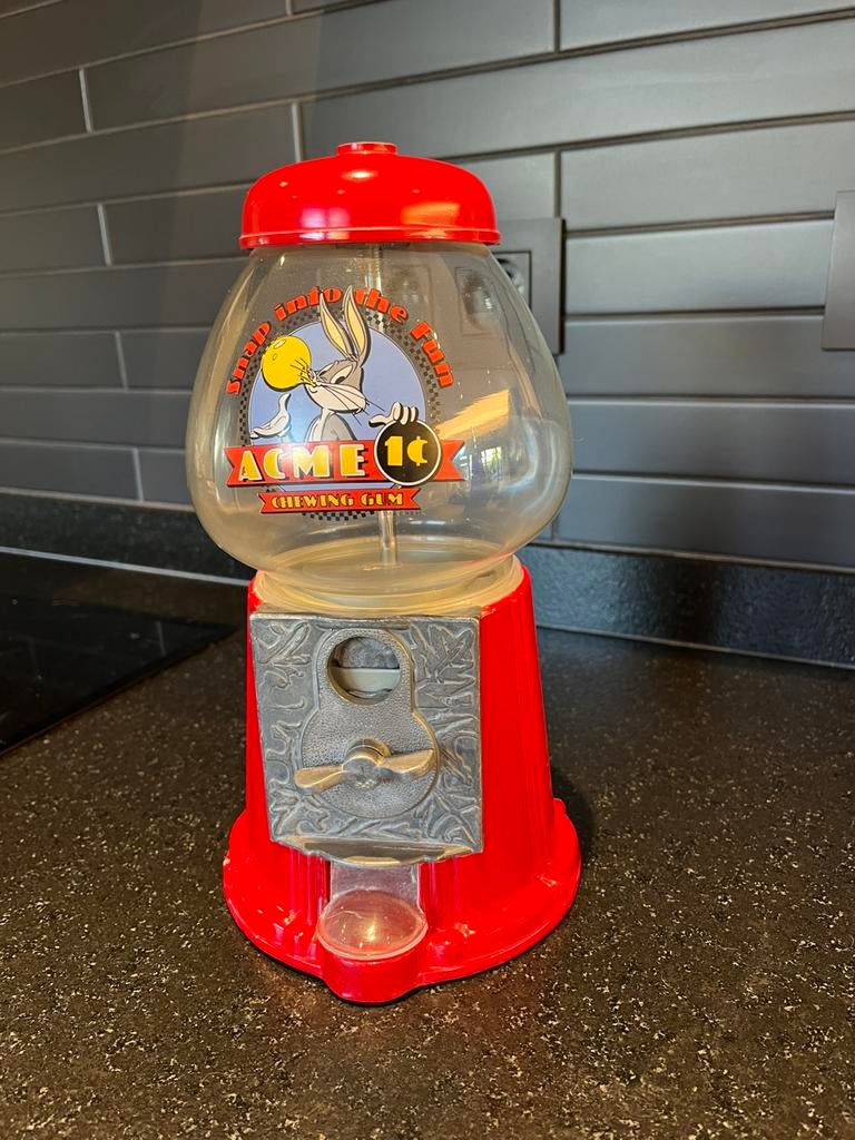 Looney tunes kauwgum pot Disney, Verzamelen, Ophalen, Gebruikt