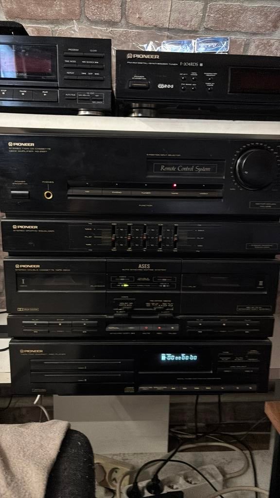 Pioneer XD-Z62 T/Plus twee luidsprekers KODA 8 ohm/50 watts, Ophalen, Zo goed als nieuw, Cassettedeck, Pioneer
