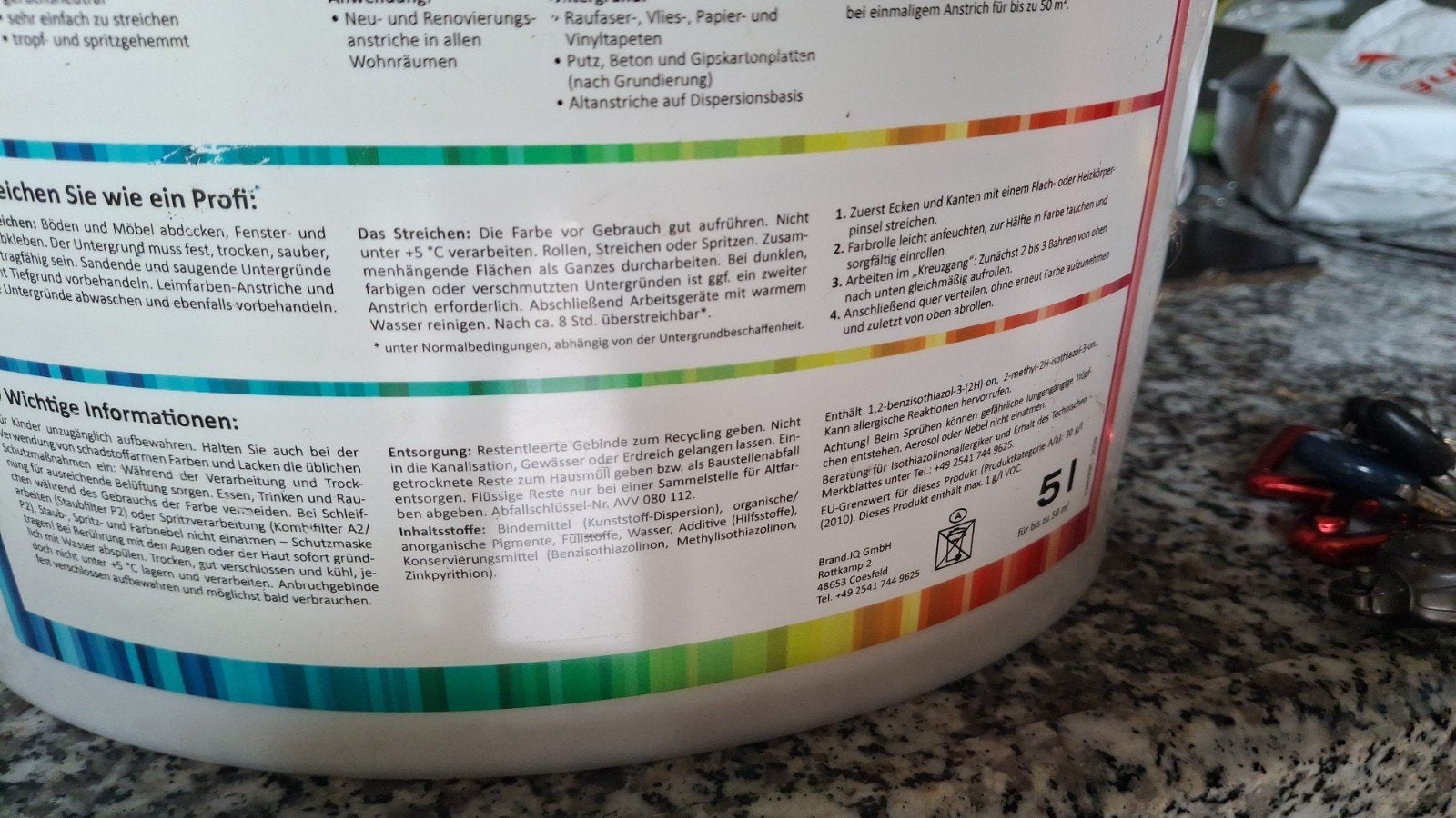 Witte muurverf niet gebruikt, 5 tot 10 liter, Ophalen, Overige kleuren, Verf
