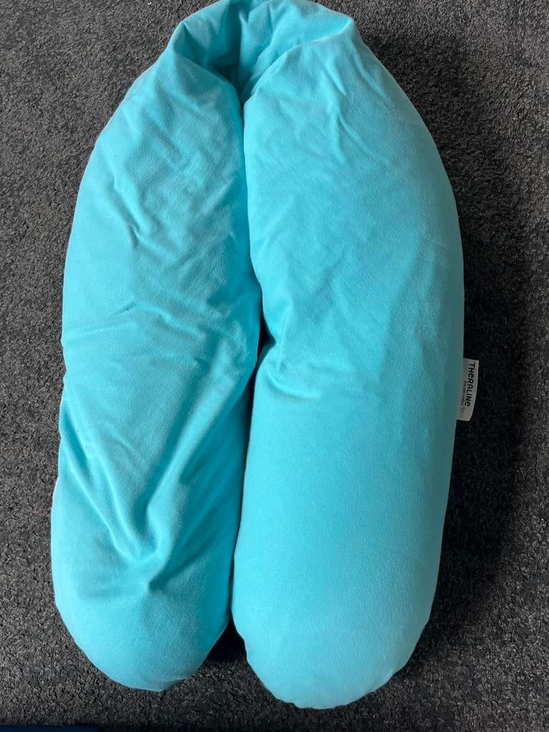 Theraline voedingskussen – blauw, Ophalen, Zo goed als nieuw, Voedingskussen