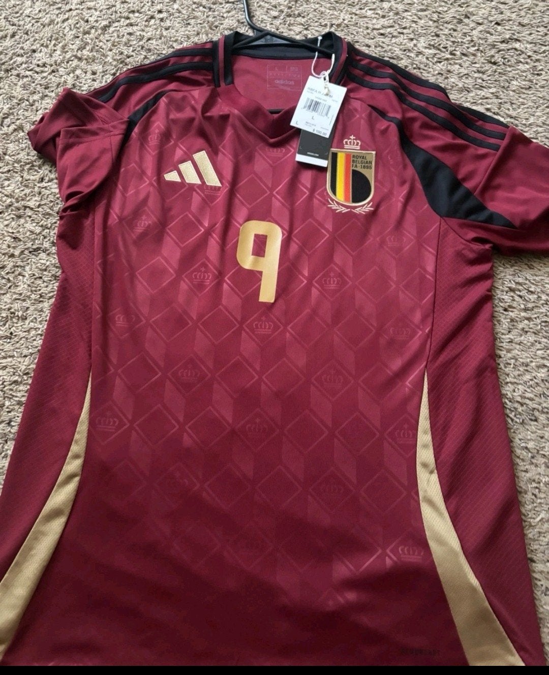 België Trossard Voetbalshirt Origineel Nieuw 2024, Verzenden
