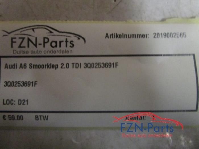 Uitlaatgas smoorklep Audi A6 (22740256), Autos : Pièces & Accessoires, Systèmes d'échappement, Enlèvement ou Envoi, Utilisé