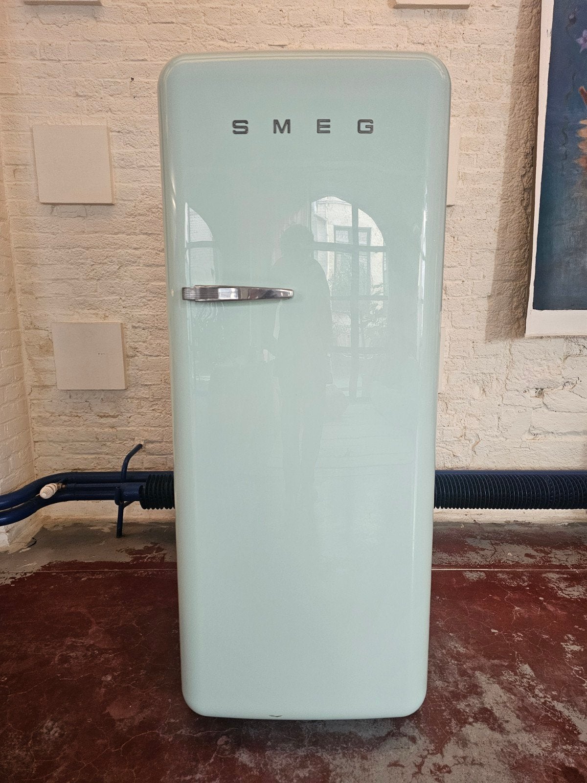 réfrigérateur Smeg avec congélateur en vert menthe rétro vin, Electroménager, Avec compartiment congélateur, Utilisé, 45 à 60 cm