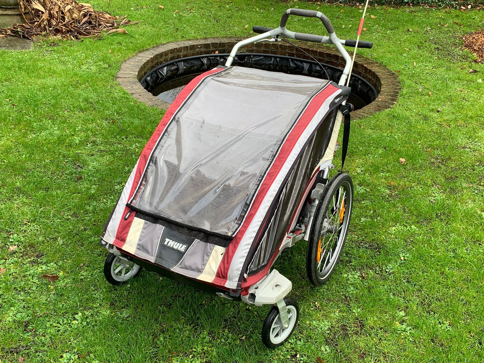 Thule Chariot CX2 fietskar 2-zit groot jogging offroad-wiel, Fietsen en Brommers, Fietsaccessoires | Aanhangwagens en Karren, Gebruikt