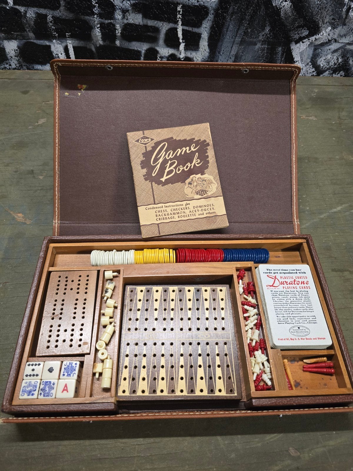 Boîte de jeu de poche WWII US Lowe, Enlèvement ou Envoi