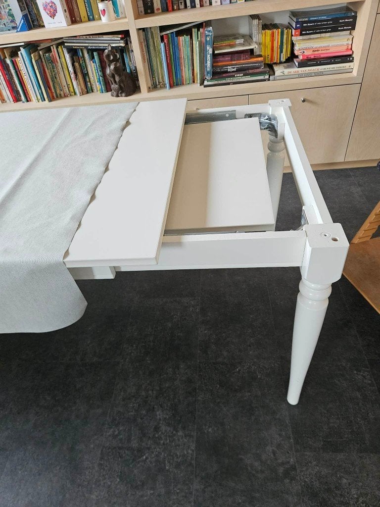 Tafel en 6 stoelen, Maison & Meubles, Tables | Tables à manger, Comme neuf, 50 à 100 cm, 150 à 200 cm, Cinq personnes ou plus