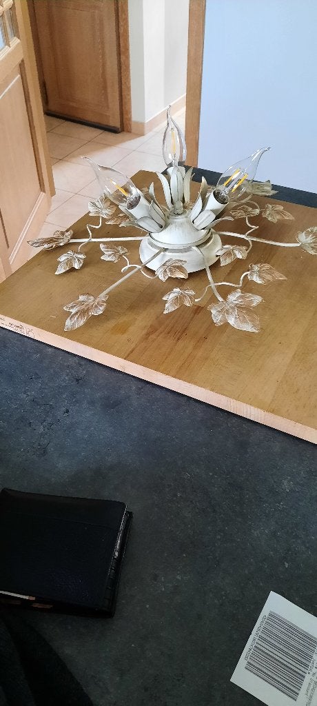 Plafonnier lampe, Ophalen, E14 (klein), Zo goed als nieuw, Plafondlamp