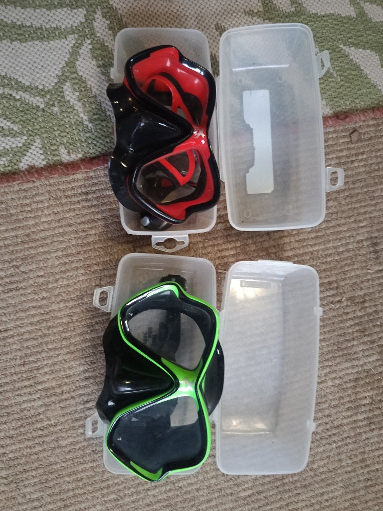 duikbril, Sports nautiques & Bateaux, Plongée, Enlèvement, Comme neuf, Lunettes de plongée ou Tuba