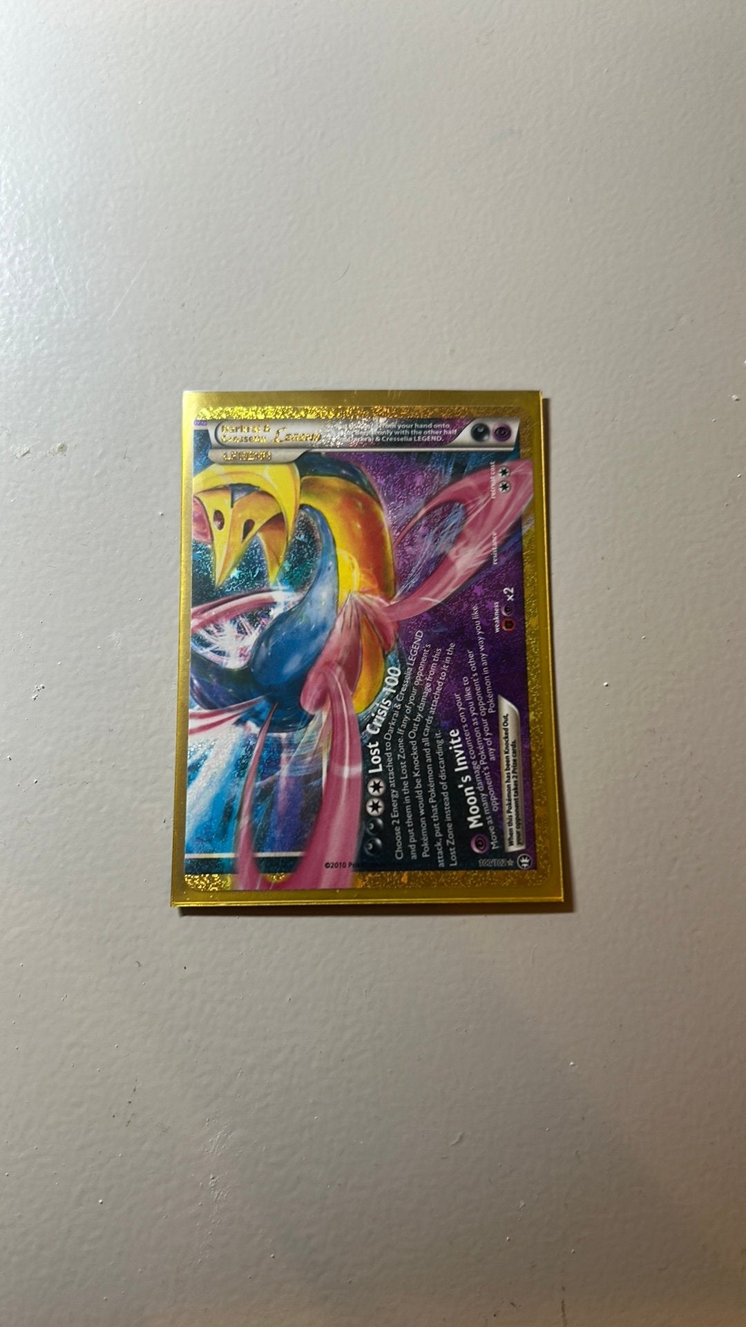 Darkrai & Cresselia LEGEND pokemon kaart, Enlèvement ou Envoi, Neuf, Cartes en vrac, Foil