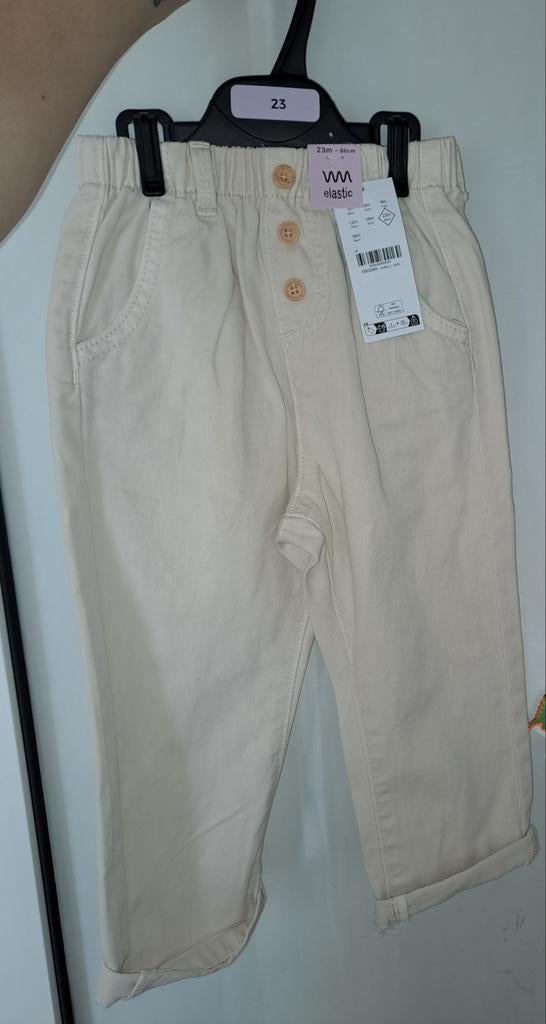 Zomer broek ( wit 86 cm / 23 maanden), Enfants & Bébés, Vêtements de bébé | Taille 86, Enlèvement ou Envoi, Pantalon