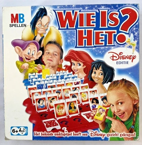 MB Spel Wie is het Disney Editie bordspel compleet vintage, Een of twee spelers, Verzenden, Zo goed als nieuw, MB spellen