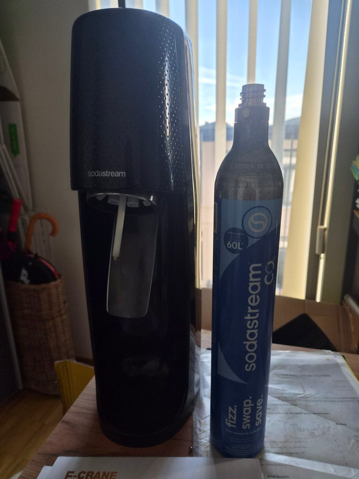sodastream zwart, Elektronische apparatuur, Ophalen, Zo goed als nieuw