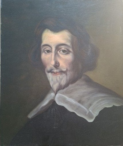 peinture à l'huile  Pieter Cornelisz Hoeft (1581-1647), Antiquités & Art, Portrait ou Personnes, Enlèvement ou Envoi, Signé, Peinture à l'huile