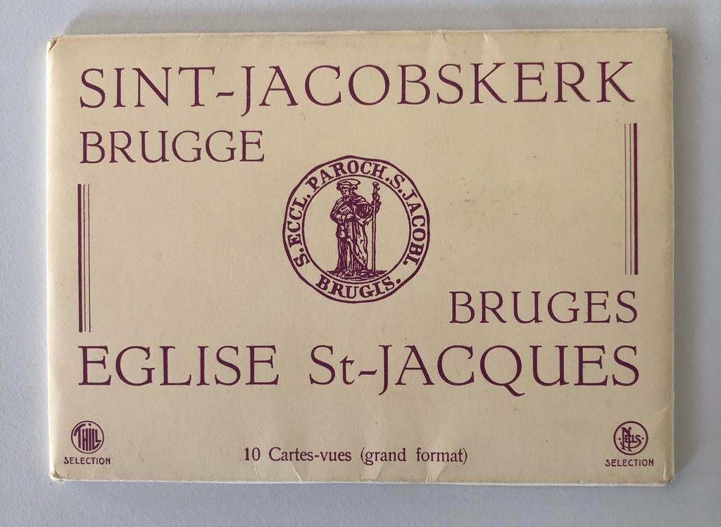 set van 10 postkaarten Ern.Thill. van sint Jacobskerk Brugge, Verzamelen, Ophalen