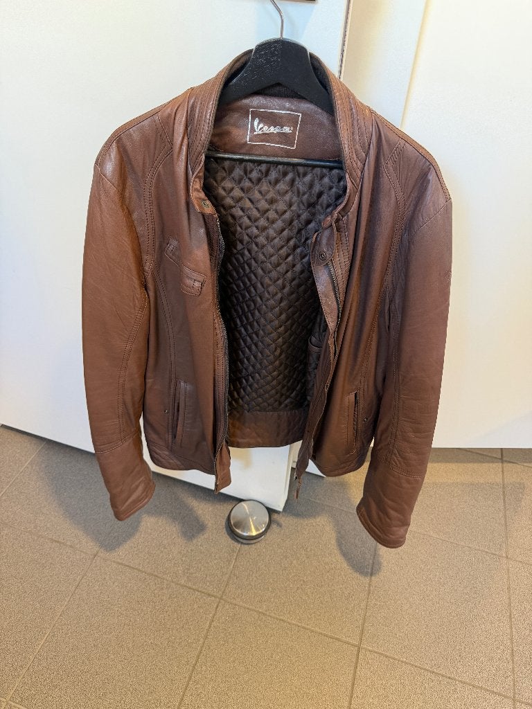 Lederen originele Vespa jas XXL, Motoren, Vespa - Piaggio, Heren, Jas | leer, Ophalen of Verzenden