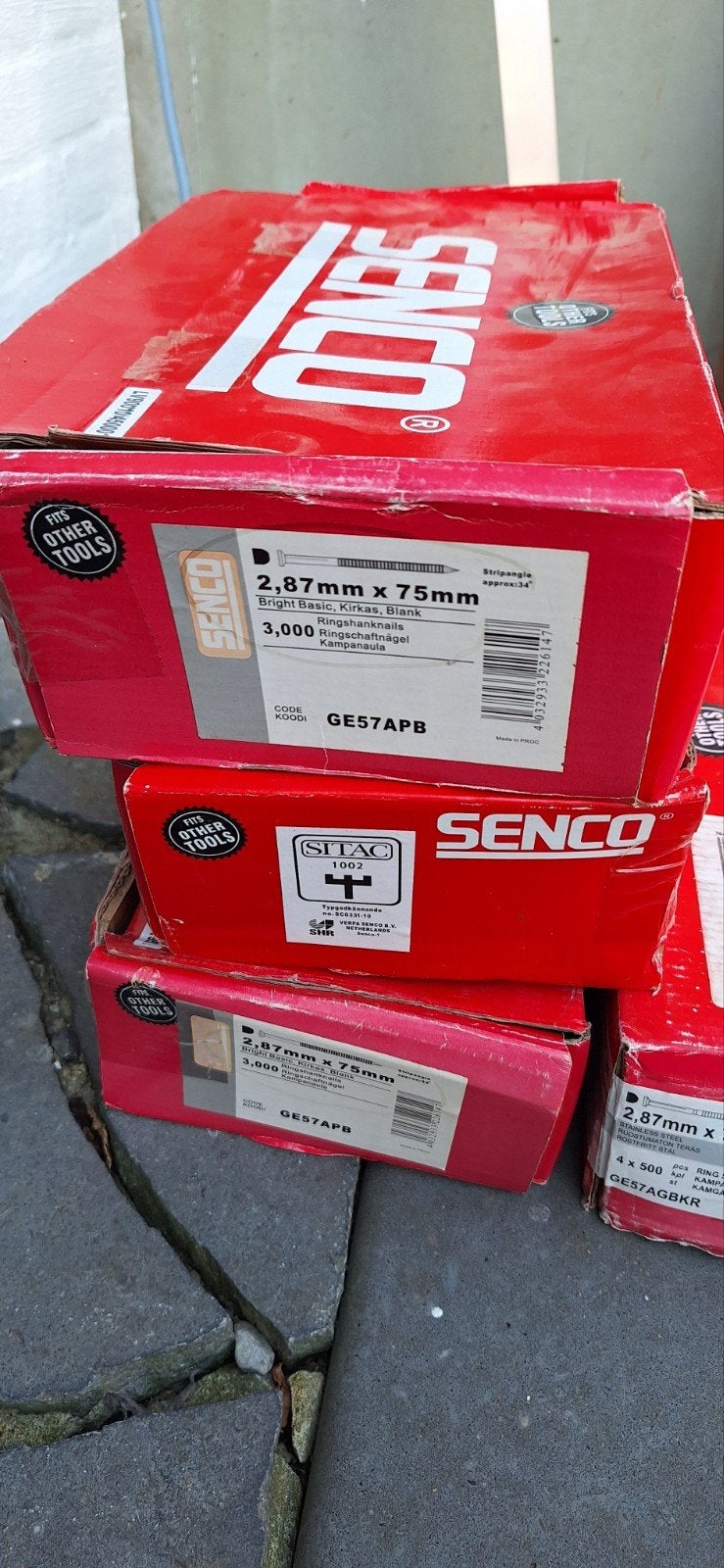 LOT Senco 34 spijkers en rechte nietjes voor tackers, Doe-het-zelf en Bouw, IJzerwaren en Bevestigingsmiddelen, Ophalen, 50 tot 100 mm