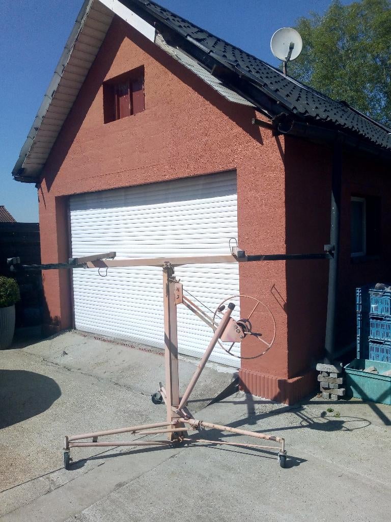 platenlift, Ophalen, Gebruikt, Bouwlift