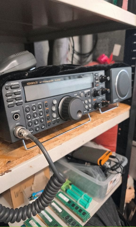 Kenwood TS 570D Transceiver&SP-23, Telecommunicatie, Ophalen of Verzenden, Zo goed als nieuw, Zender en Ontvanger