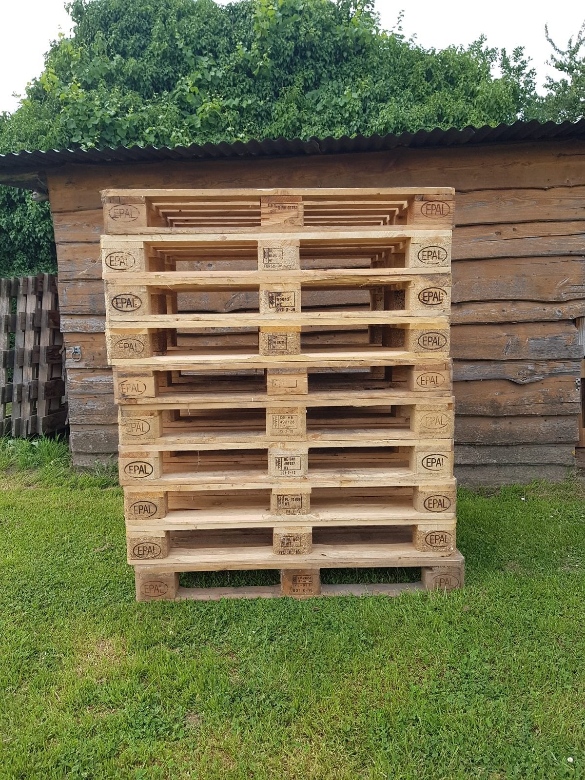 Palettes européennes, Bricolage & Construction, Moins de 200 cm, Comme neuf, Autres essences de bois, Imprégné